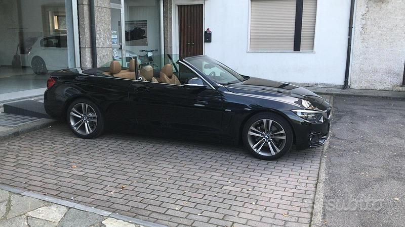 Usata BMW 420 190 CV (139 kW) 2018 Nero Cabrio