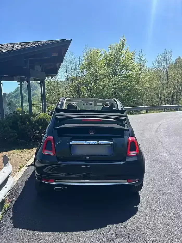 Usata Fiat 500C 69 CV (50 kW) 2016 Nero Cabrio