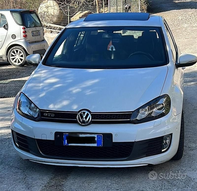 Usata VW Golf VI GTD 170 CV (125 kW) 2012 Bianco Utilitaria