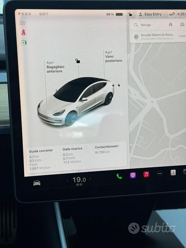 Usata Tesla Model 3 2020 Bianco Berlina