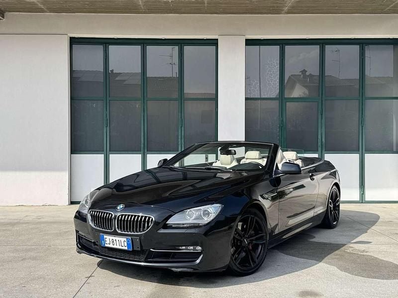 Usata BMW 640 Cabriolet 320 CV (235 kW) 2011 Nero Cabrio