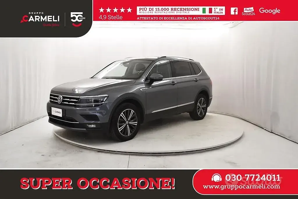 Usata VW Tiguan Allspace Advance 150 CV (110 kW) 2018 Platinum grey SUV
