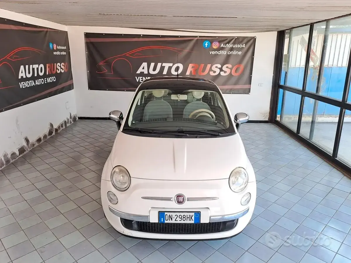Usata Fiat 500 75 CV (55 kW) 2008 Bianco Berlina