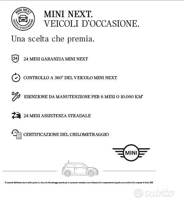 Usata Mini ONE 75 CV (55 kW) 2020 Grigio Utilitaria