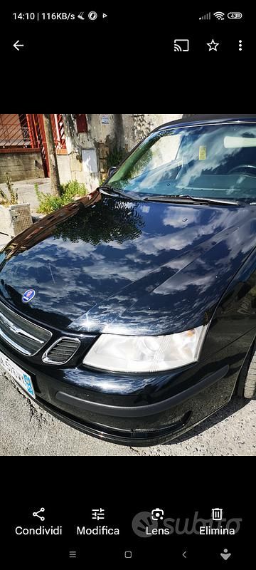 Usata Saab 9-3 Cabriolet 150 CV (110 kW) 2006 Nero Cabrio