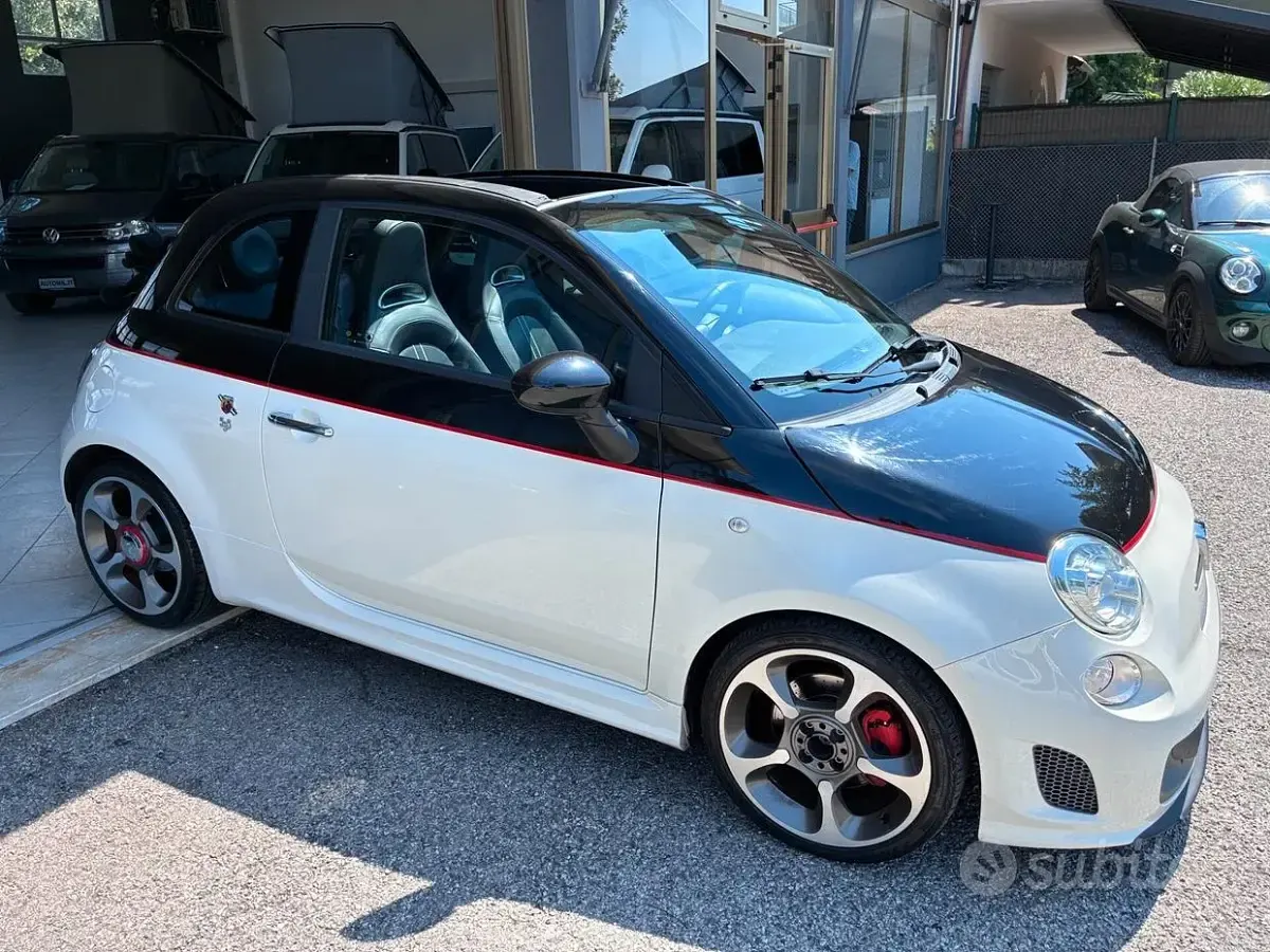 Usata Abarth 595C Turismo 160 CV (117 kW) 2014 Bianco Cabrio