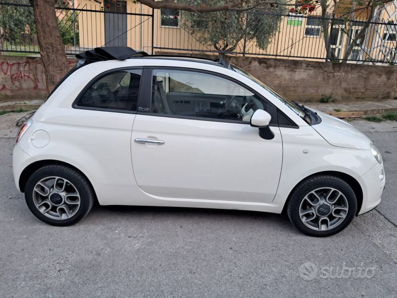 Usata Fiat 500 69 CV (50 kW) 2012 Bianco Cabrio