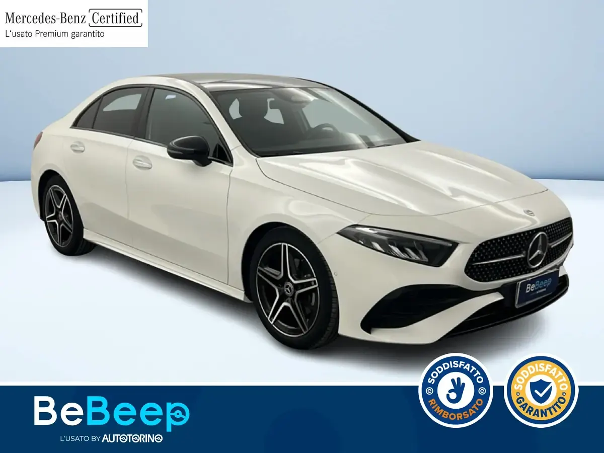 Usata Mercedes A180 Advanced Plus 116 CV (85 kW) 2023 Bianco pastello Berlina
