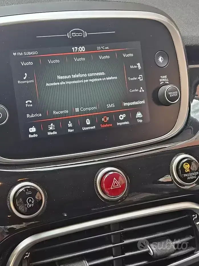 Usata Fiat 500 120 CV (88 kW) 2019 Nero Station wagon