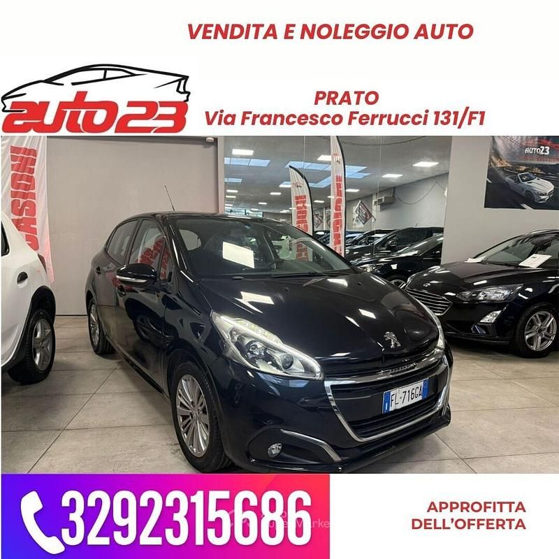 Usata Peugeot 208 Allure 82 CV (60 kW) 2017 Grigio Utilitaria