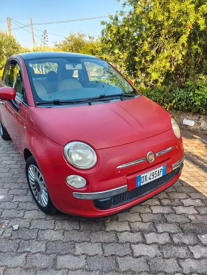 Usata Fiat 500 69 CV (50 kW) 2009 Rosso Cabrio