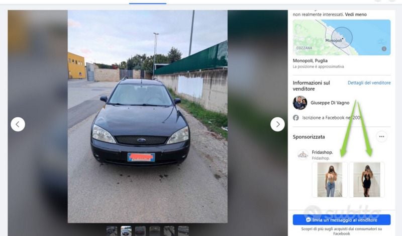 Nero Usata 2003 Ford Mondeo Station wagon | 2000 € - Immagine 1/4