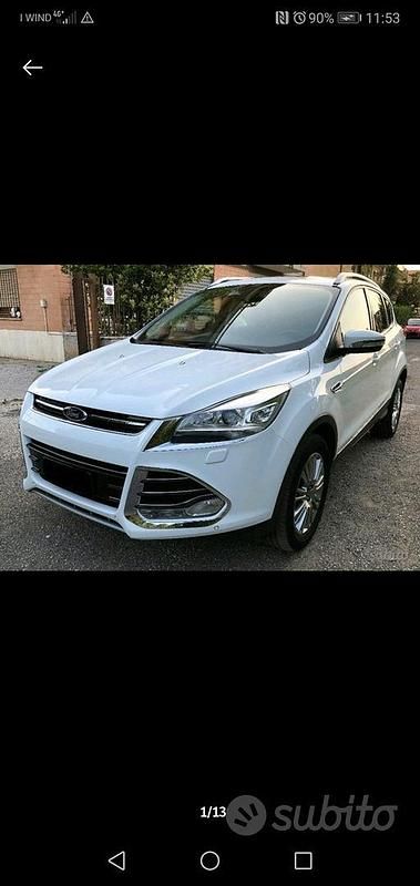 Usata Ford Kuga 140 CV (102 kW) 2013 Bianco SUV