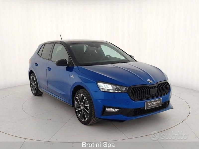 Usata Skoda Fabia Monte Carlo 95 CV (69 kW) 2022 Blu/azzurro Utilitaria
