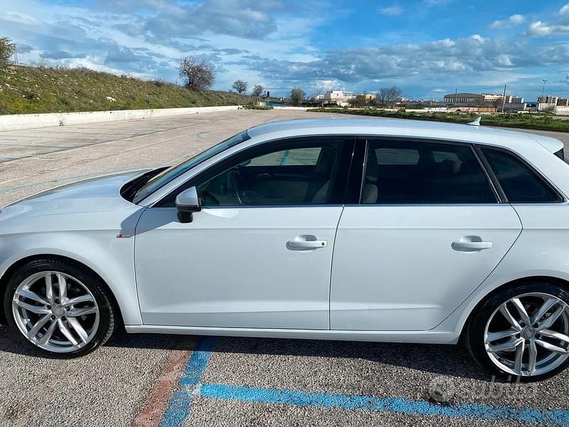 Usata Audi A3 150 CV (110 kW) 2014 Bianco Berlina