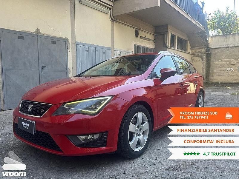 Käytetty Seat Leon ST FR 150 HP (110 kW) 2014 Punainen Farmari