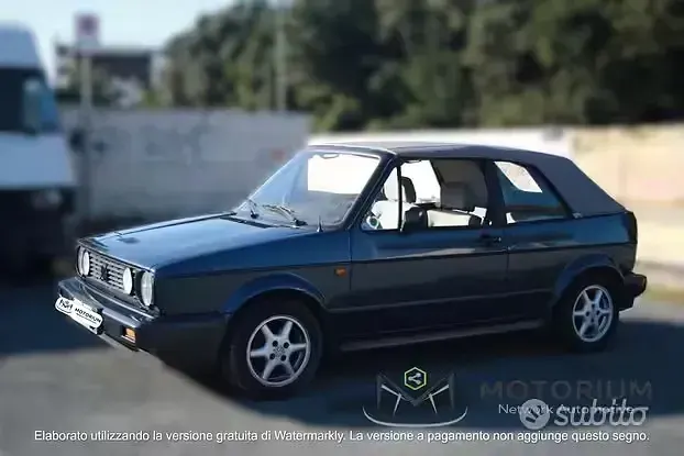 Usata VW Golf Cabriolet Karmann 73 CV (53 kW) 1989 Blu Cabrio