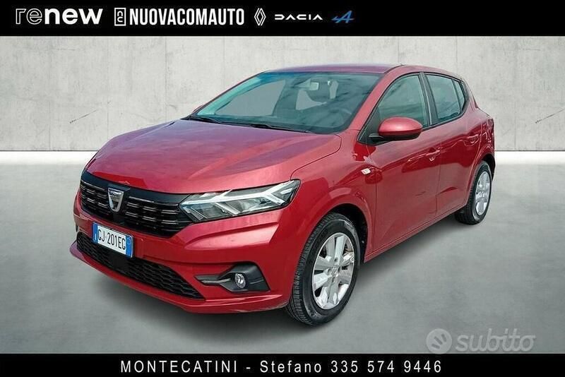 Usata Dacia Sandero Comfort 101 CV (74 kW) 2022 Rosso Utilitaria