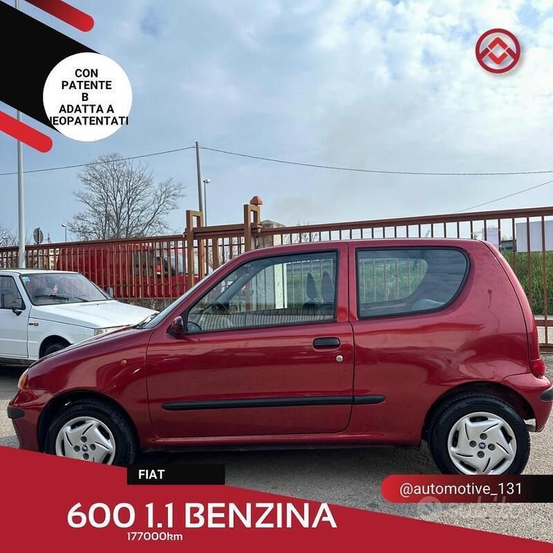 Usata Fiat 600 54 CV (39 kW) 1999 Rosso Utilitaria