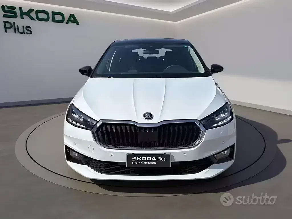 Usata Skoda Fabia 95 CV (69 kW) 2025 Bianco luna metalizzato Utilitaria
