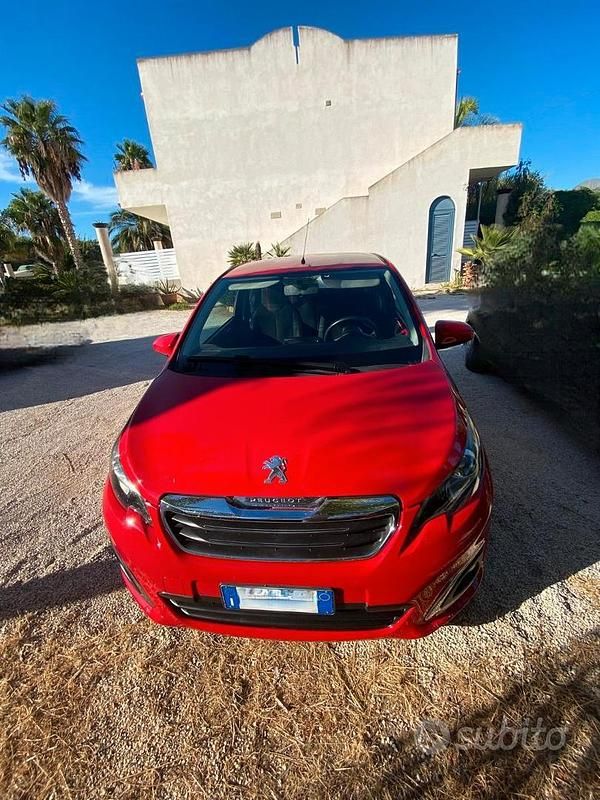 Usata Peugeot 108 Allure 82 CV (60 kW) 2016 Rosso Utilitaria