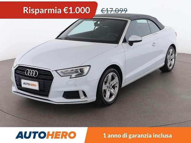 Bianco Usata 2017 Audi A3 Cabriolet Sport Cabrio | 16.099 € (Buon prezzo) - Immagine 1/3
