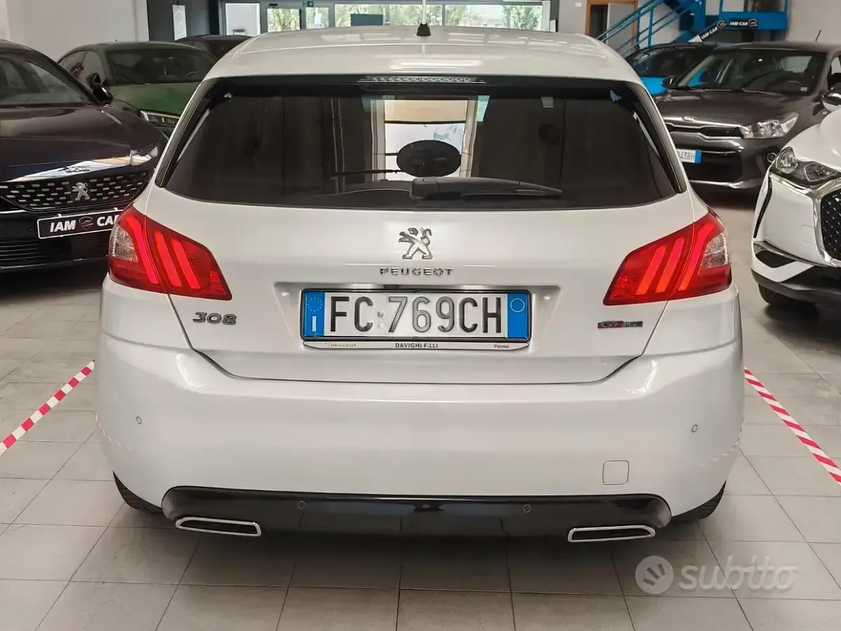 Usata Peugeot 308 GT-line 150 CV (110 kW) 2016 Bianco Berlina