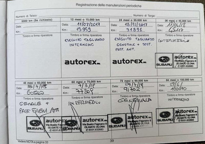 Usata Subaru Outback 150 CV (110 kW) 2017 Argento Station wagon