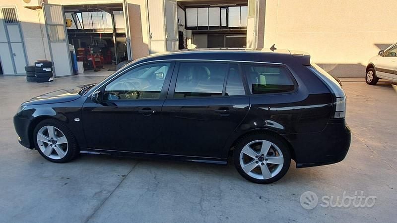 Usata Saab 9-3 Linear 150 CV (110 kW) 2008 Nero Station wagon