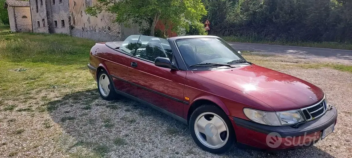 Usata Saab 900 Cabriolet 1995 Rosso Cabrio