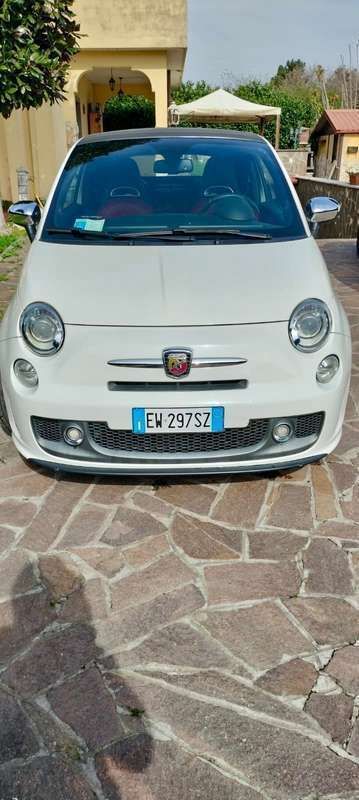 Bianco Usata 2014 Abarth 595C Custom Cabrio | 12.500 € (Buon prezzo) - Immagine 1/4