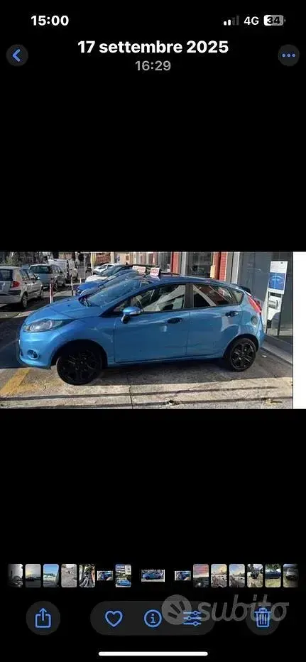 Usata Ford Fiesta 2009 Blu Utilitaria