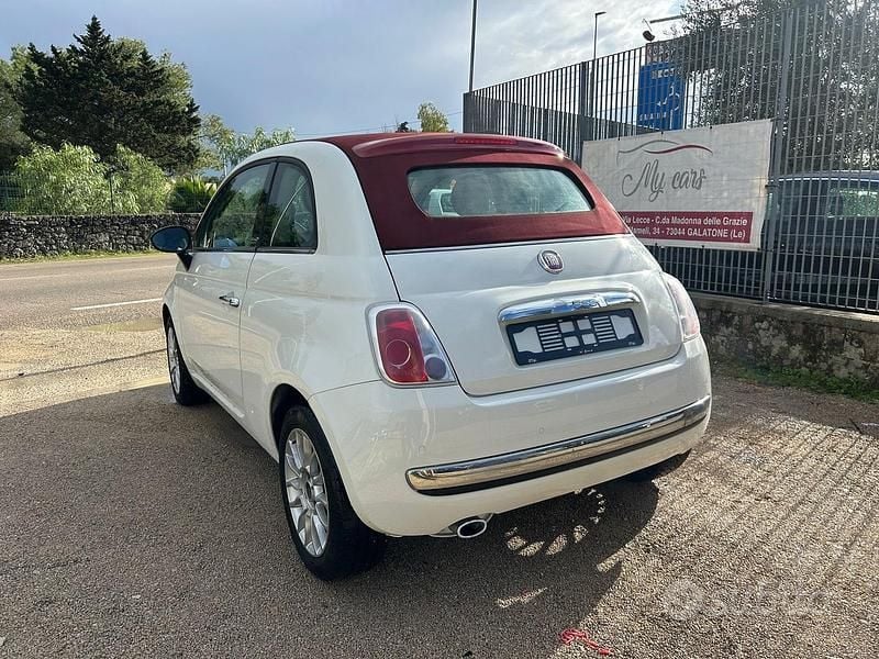 Usata Fiat 500C Lounge 69 CV (50 kW) 2010 Bianco Cabrio