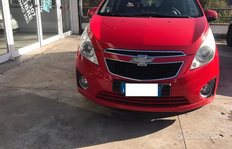Usata Chevrolet Spark 68 CV (50 kW) 2011 Rosso Utilitaria