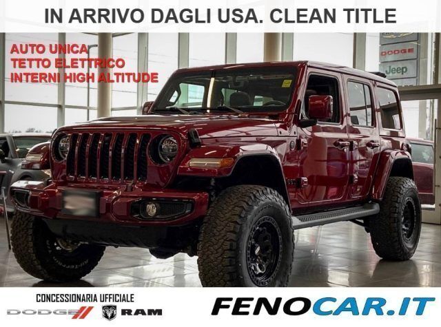 Usata Jeep Wrangler Unlimited Altitude 288 CV (211 kW) 2021 Bordeaux perlato SUV