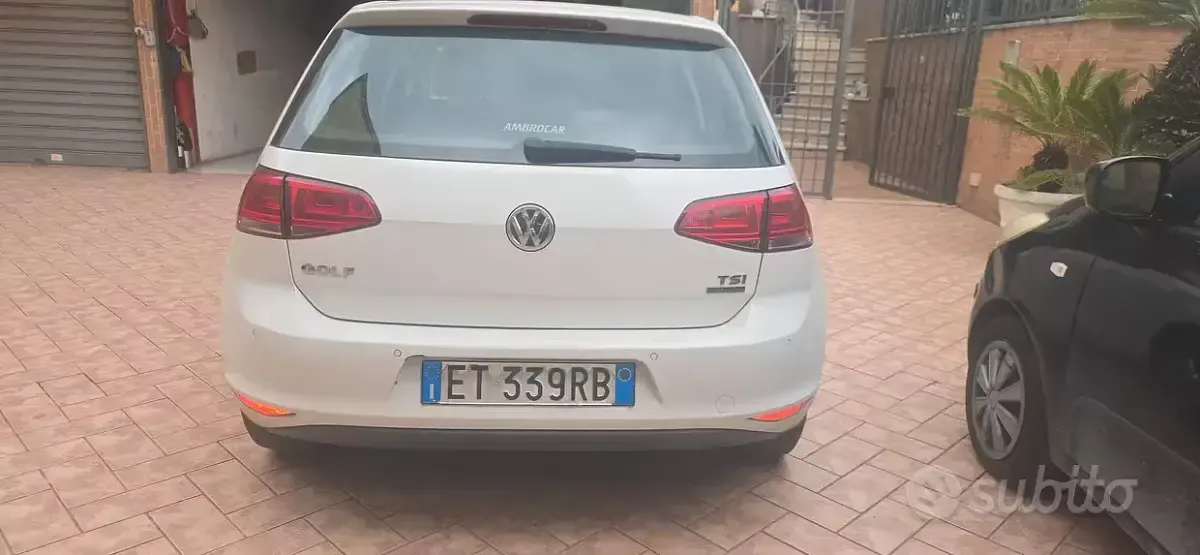Usata VW Golf VII 85 CV (62 kW) 2013 Bianco Berlina