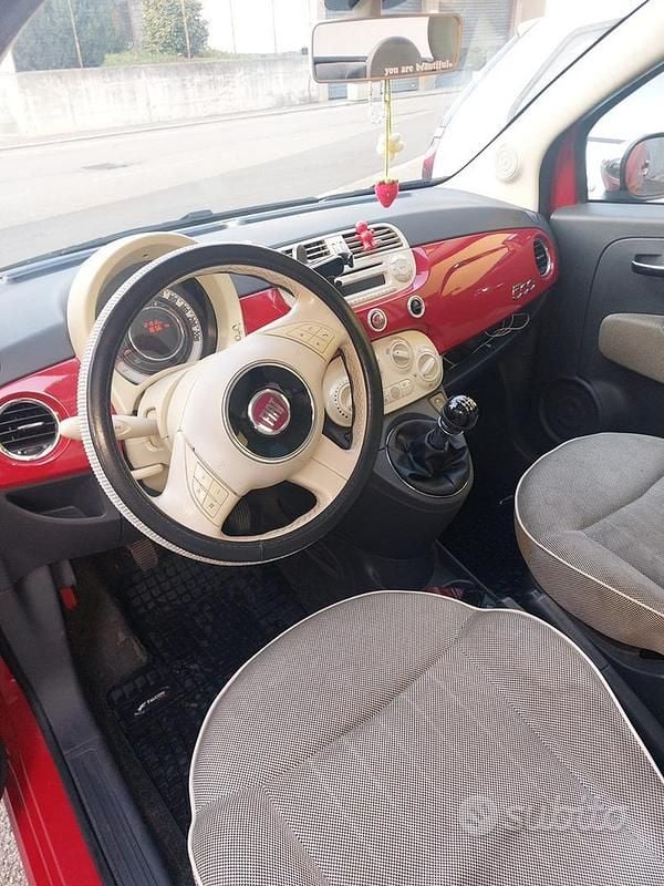 Usata Fiat 500 69 CV (50 kW) 2011 Rosso Coupé