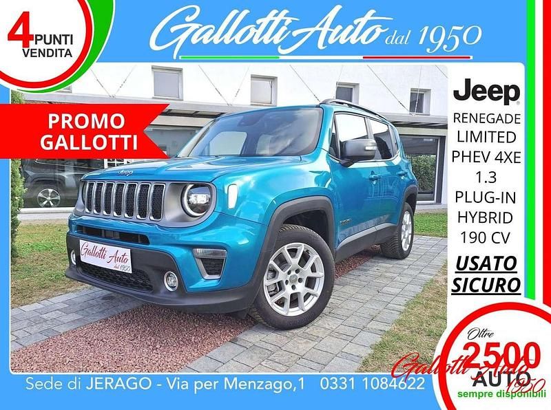 Turchese Usata 2021 Jeep Renegade Limited SUV | 23.990 € (Molto cara) - Immagine 1/4