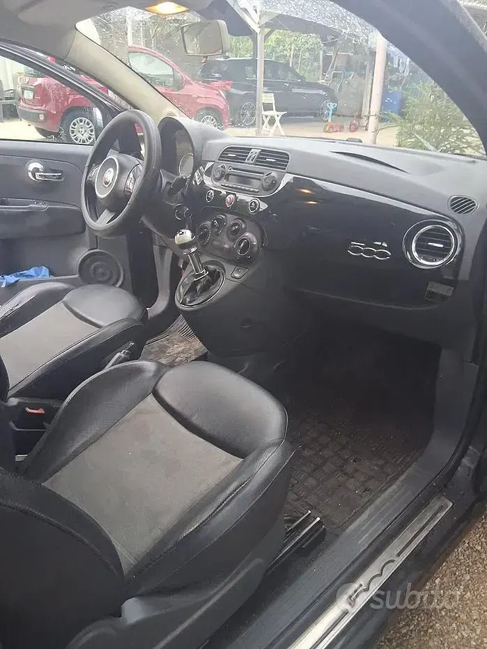 Usata Fiat 500 75 CV (55 kW) 2009 Nero Cabrio