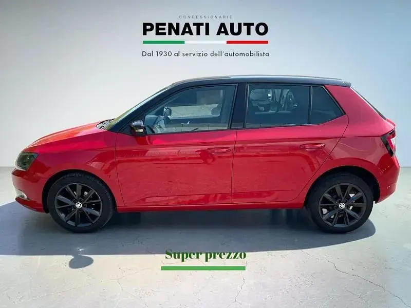 Usata Skoda Fabia 75 CV (55 kW) 2016 Rossa tetto nero Utilitaria
