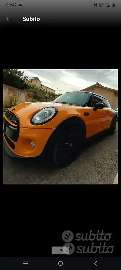 Usata Mini Cooper 136 CV (100 kW) 2014 Arancione Utilitaria