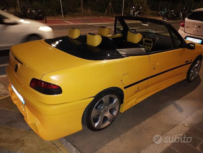 Giallo Usata 1988 Peugeot 306 Cabrio | 6900 € - Immagine 1/4