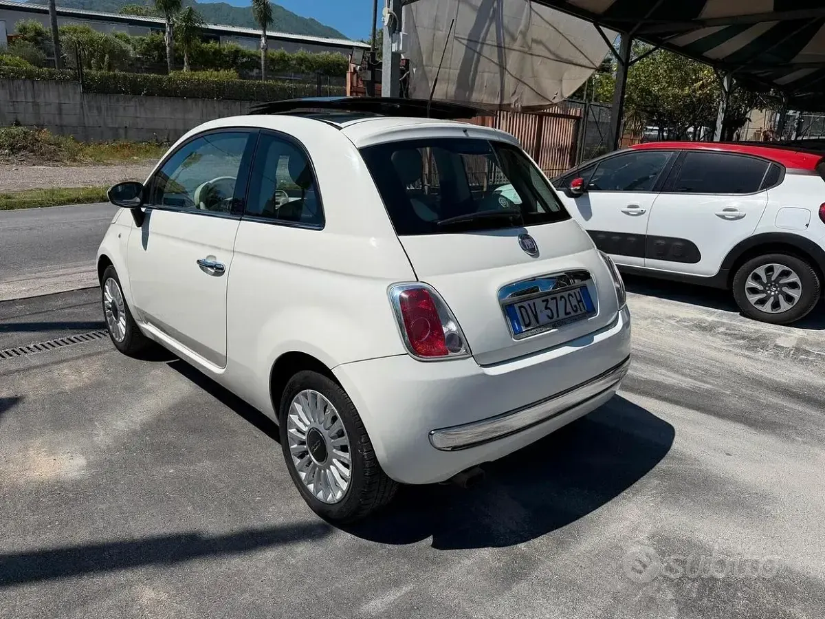Usata Fiat 500 Lounge 69 CV (50 kW) 2009 Bianco Cabrio