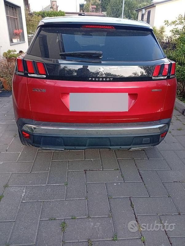 Usata Peugeot 3008 131 CV (96 kW) 2019 Rosso SUV