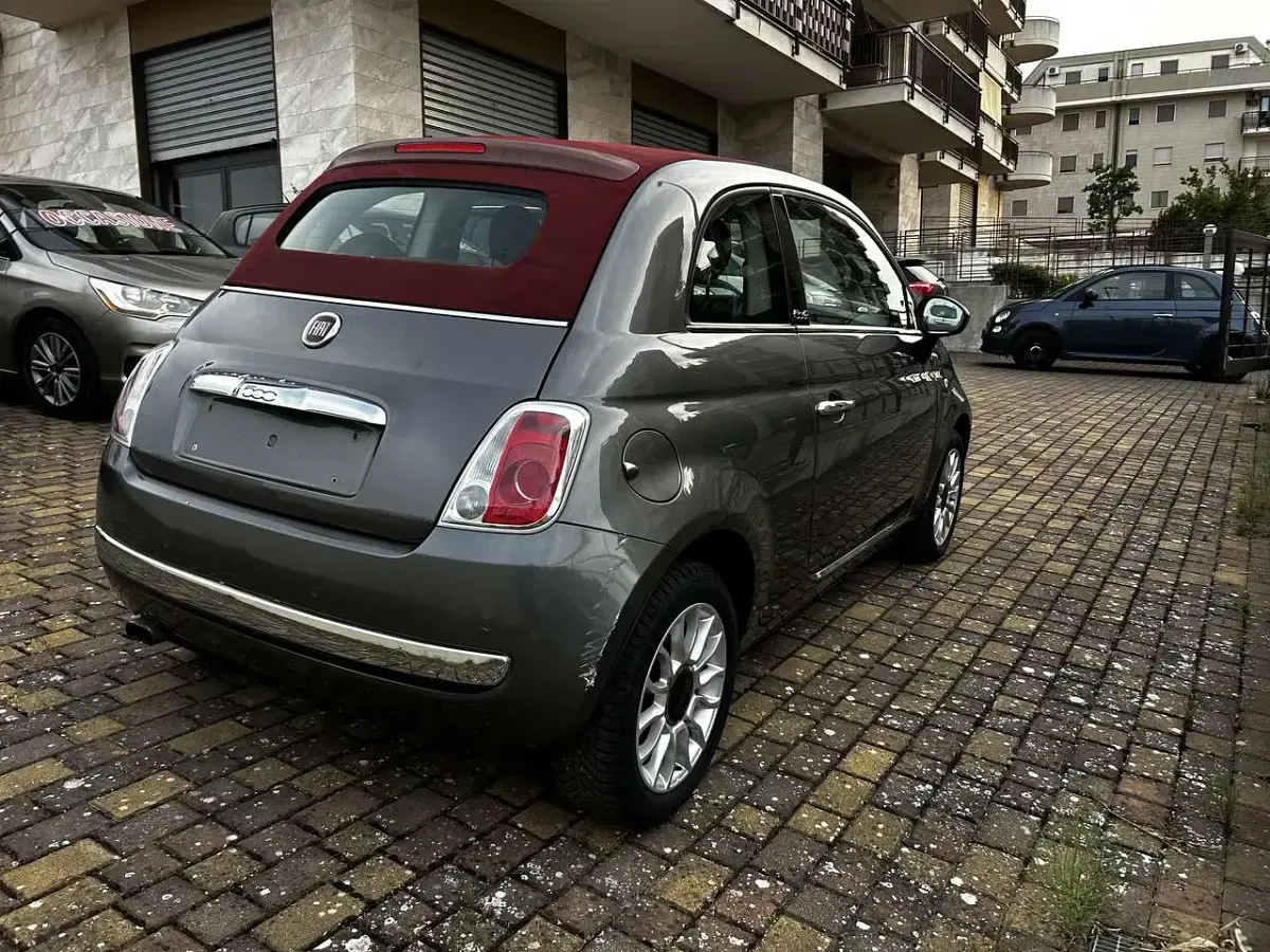 Usata Fiat 500C Lounge 95 CV (69 kW) 2012 Grigio Cabrio