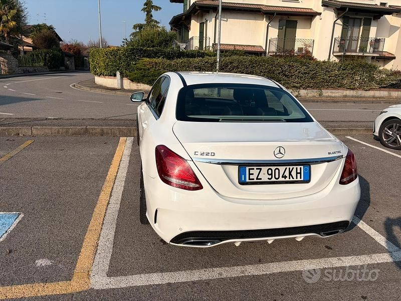 Usata Mercedes C220 AMG 2015 Bianco Berlina