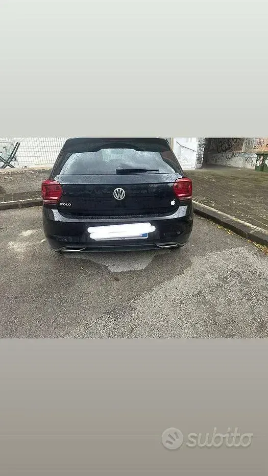 Usata VW Polo 95 CV (69 kW) 2019 Nero Utilitaria