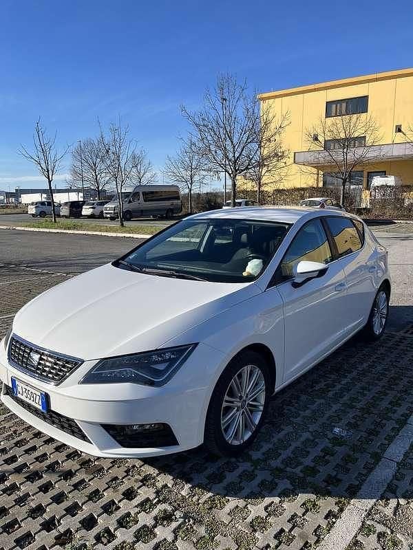 Usata Seat Leon XCELLENCE 150 CV (110 kW) 2018 Bianco Berlina