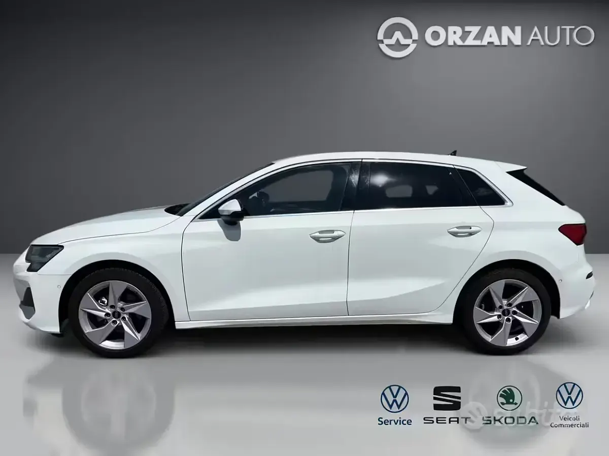 Usata Audi A3 Advanced 150 CV (110 kW) 2024 Bianco Berlina