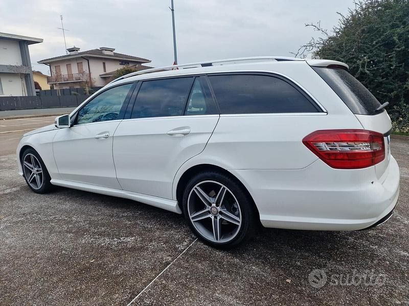 Usata Mercedes E220 Avantgarde 170 CV (125 kW) 2013 Bianco Station wagon